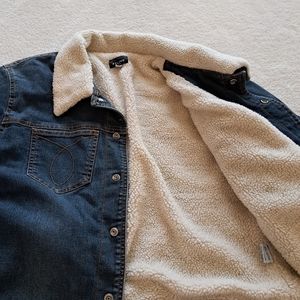 Sherpa lined Blue Jean Jacket